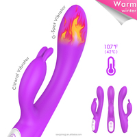 Multifunktionaler Intelligenter Heiz-Vibrator mit USB-Aufladung für G-Punkt und Klitoris-Massage