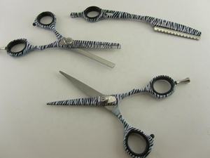 Ciseaux professionnels japonais J2 en acier inoxydable pour la coupe et l'éclaircissement des cheveux, avec vis réglable, lame droite, outil de beauté - Product Image 2