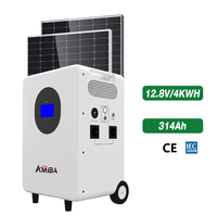 Générateur solaire à charge rapide avec moniteur WiFi, tout-en-un, batterie LiFePO4 3KW 4KWh, station d'alimentation portable 3000W-10000W