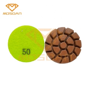 フロアグラインダー用<span class=keywords><strong>3</strong></span>インチスパイラルハイブリッド銅ボンドコンクリート研磨パックディスク - Product Image 6