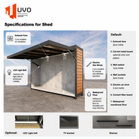 Cuisine extérieure tout-en-un UVO : Station de barbecue portable pliable |   Kiosque de cuisine modulaire préfabriqué pour la cour arrière