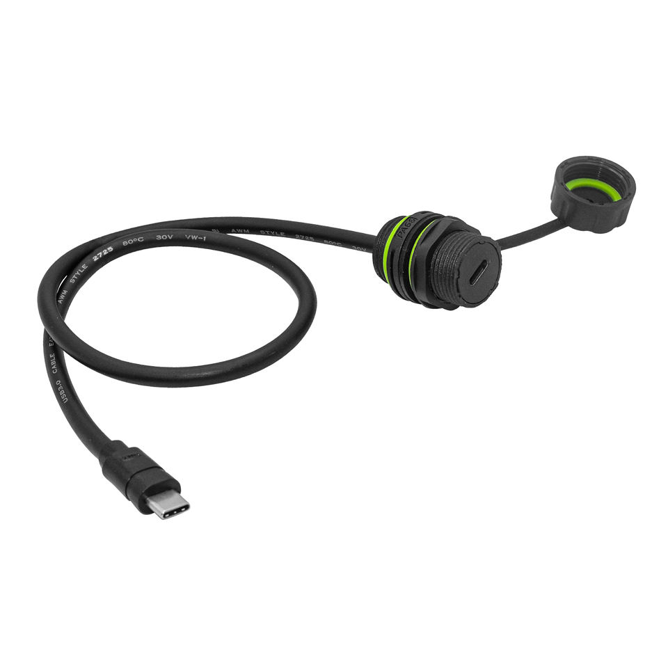 M20 IP68 Waterproof USB 3.0 Type-C Female to Male Connector