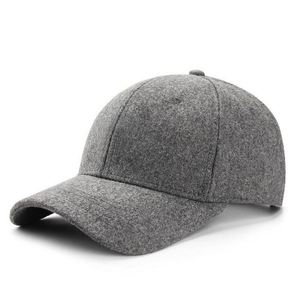 Casquette de baseball en laine vierge 6 panneaux avec logo imprimé brodé sur mesure en gros pour hommes - Product Image 5