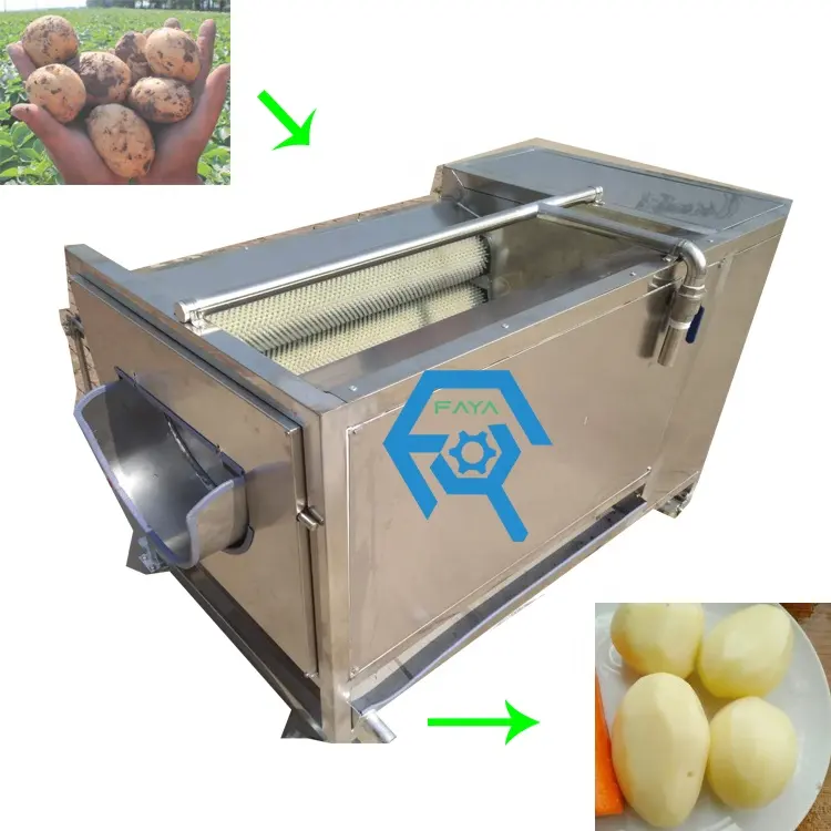 Automatique date de pommes de terre carotte manioc machine à laver de nettoyage petite citrouille peau peeling machine