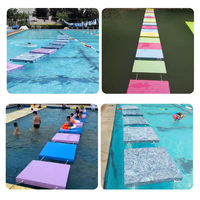 Pont flottant en mousse EVA FLOAT ISLAND FB, skis nautiques durables, antidérapants, écologiques, passerelle aquatique pliable, tapis portable pour piscine