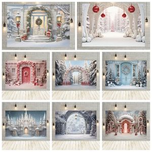 <span class=keywords><strong>Sfondo</strong></span> per Foto Natalizio <span class=keywords><strong>Rosa</strong></span> con Neve Invernale, per Baby Shower, Feste di Compleanno, Accessorio per Studio Fotografico - Product Image 5
