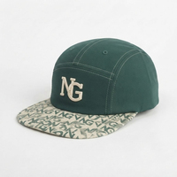 Gorra de Campamento Personalizada con Logotipo, Transpirable, Reciclada, 100% Poliéster, 5 Paneles, para Trail Running, de Algodón, Sin Estructura, con Cierre a Presión