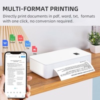 Machine à Autocollants Mini Portable A4 Utilisée pour Imprimante Thermique HD Bureau à Domicile Étude