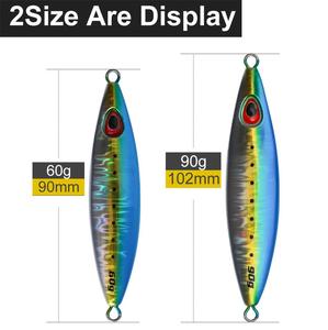 LureStorm 60g 90g métal jigging leurres de pêche vitesse eau salée lente gabarit leurres pour <span class=keywords><strong>Kingfish</strong></span> leurre <span class=keywords><strong>poisson</strong></span> - Product Image 2