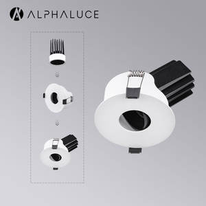 Alpha Lighting bulat dapat disesuaikan dalam ruangan Mr16 Model Body Gu10 bingkai aluminium untuk ruang tamu kamar tidur kantor Hotel pencahayaan - Product Image 1