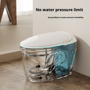 WC intelligent tout-en-un à commande à distance, à double chasse, avec capteur, chauffage et fonction bidet, pour usage domestique, avec siphon en S entièrement automatique, OEM - Product Image 4