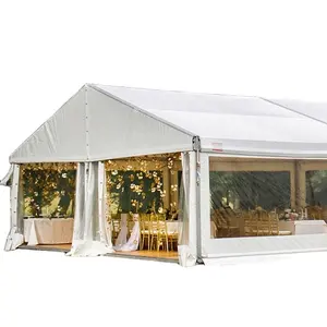 Large Romantic Gazebo Tent 4*6 6*6 10*10 Wedding Tent Outdoor Activities White PVC Marquee Tent