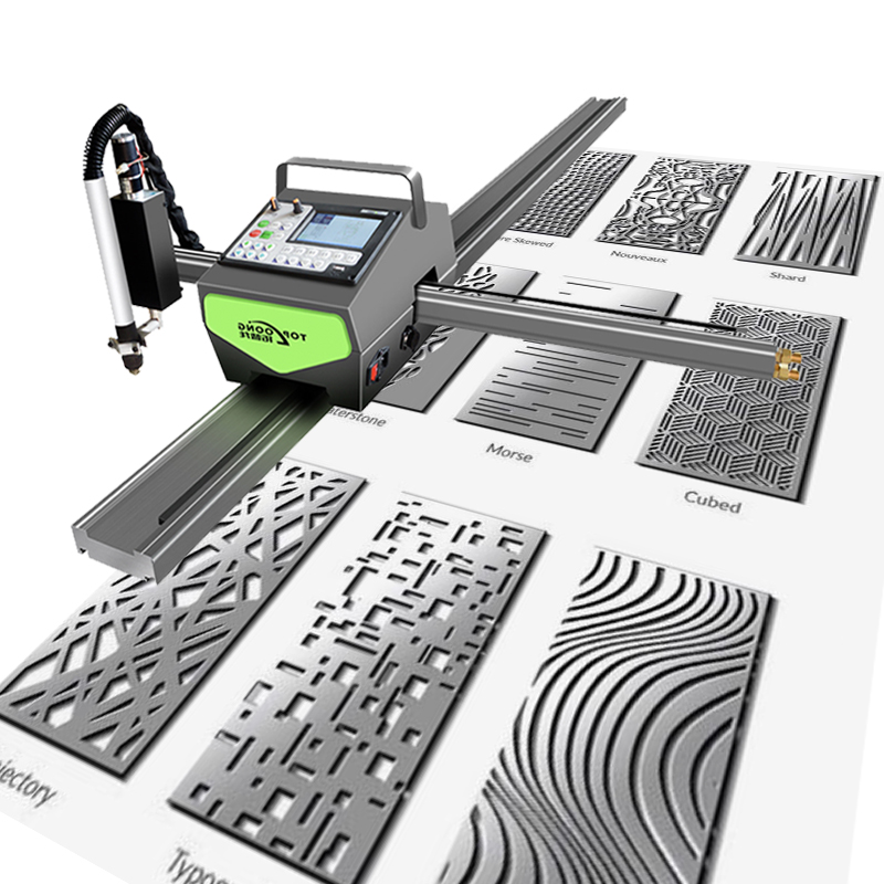 MINI tragbare Plasmaschneidemaschine für effizienten Metallschnitt eingebaute Formen Bibliothek verzinkte Bleche Luft-Plasmaschnitt 100 %