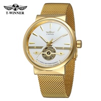 Montre mécanique automatique pour homme en acier inoxydable, personnalisable OEM/ODM, largeur de bracelet 20 mm, cadran en verre, affichage élégant