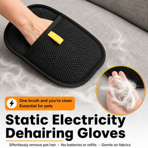 Pet Grooming Cat Hair Removal Glove for Clothes <b>Bed</b> Mat <b>Sofa</b> Pet Hair Remover Glove Pet Massage Cleaning Deshedding Glove - Product Image 2