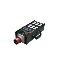 Boîte de distribution d'alimentation portable FCONNR 32A 3 phases 5/4 broches d'entrée avec 6 sorties NEMA5-15/20 US Edisons