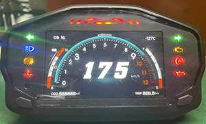 INSTRUMEN MOTOR TFT BARU UNIVERSAL untuk SEMUA KENDARAAN DAPAT MENETAPKAN DATA VERSI CHINA/INGGRIS 1/2/4 Silinder SPEDOMETER MOTOR - Product Image 5