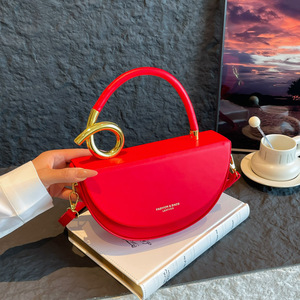 Bolso <span class=keywords><strong>de</strong></span> Hombro Retro Europeo Americano, Bolso Bandolera <span class=keywords><strong>de</strong></span> Diseño Moderno, Bolso <span class=keywords><strong>de</strong></span> Mano Elegante y Ligero <span class=keywords><strong>de</strong></span> Lujo, Color Sólido, Versátil, Casual - Product Image 4