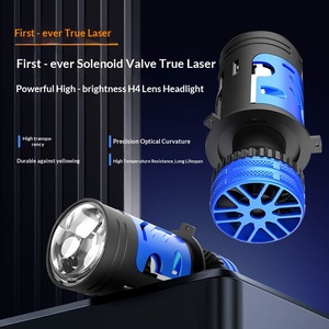 Phare LED laser pour voiture, lentille H4, faisceau intégré haut/bas, 12V, ajustement universel, ampoule modifiée super lumineuse et focalisée à haute intensité - Product Image 2