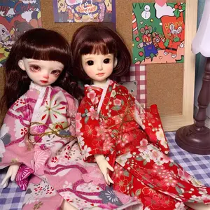 Atacado 1/6 BJD Boneca Roupas para 12 polegadas Boneca Yukata Japonês Com Cinto