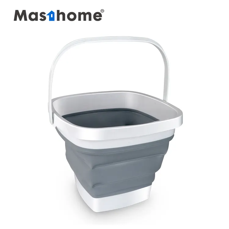 Masthome plastic collapsible decrotate gift square bucket manufacture food grade portable bucket