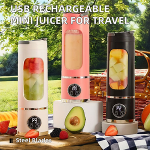 450ml taşınabilir elektrikli meyve sıkacağı USB şarj edilebilir makine spor Mini şişe suyu sıkma <span class=keywords><strong>Blender</strong></span> - Product Image 2