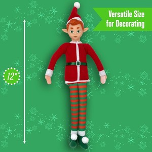 SHUANGYUAN Poupée <span class=keywords><strong>Elfe</strong></span> à Longues Jambes de Haute Qualité, Jouet en Peluche pour Enfants, Décoration Festive de Noël pour la Maison - Product Image 2