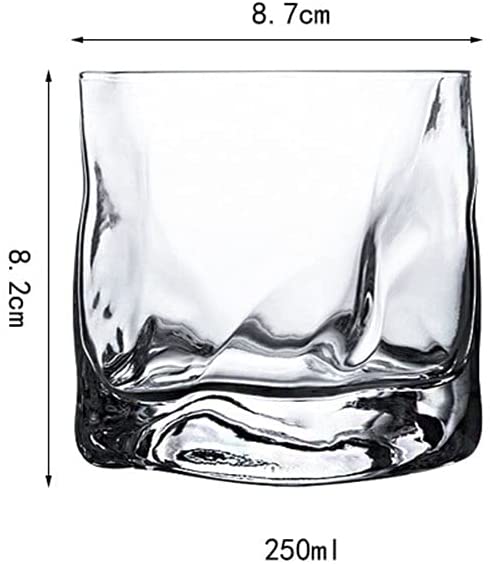 Whiskey Glass Premium 250 ml Glass 2 Piece Set Whiskey Glass Glassware