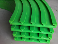 Plaque de guidage de chaîne en UHMWPE usinée sur mesure de haute précision, résistante à l'usure, pour système de convoyeur de machines industrielles