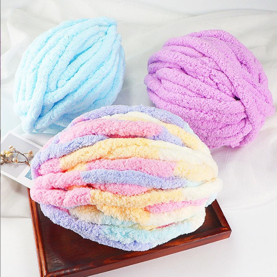Chunky Chenille Jumbo Chenille Yarn Blanket Chunky Knit Chenille