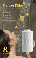 Filtre de douche avec sulfite de calcium pour éliminer le chlore, filtre de douche pour salle de bain pour une peau et des cheveux sains, filtre remplaçable OEM/ODM