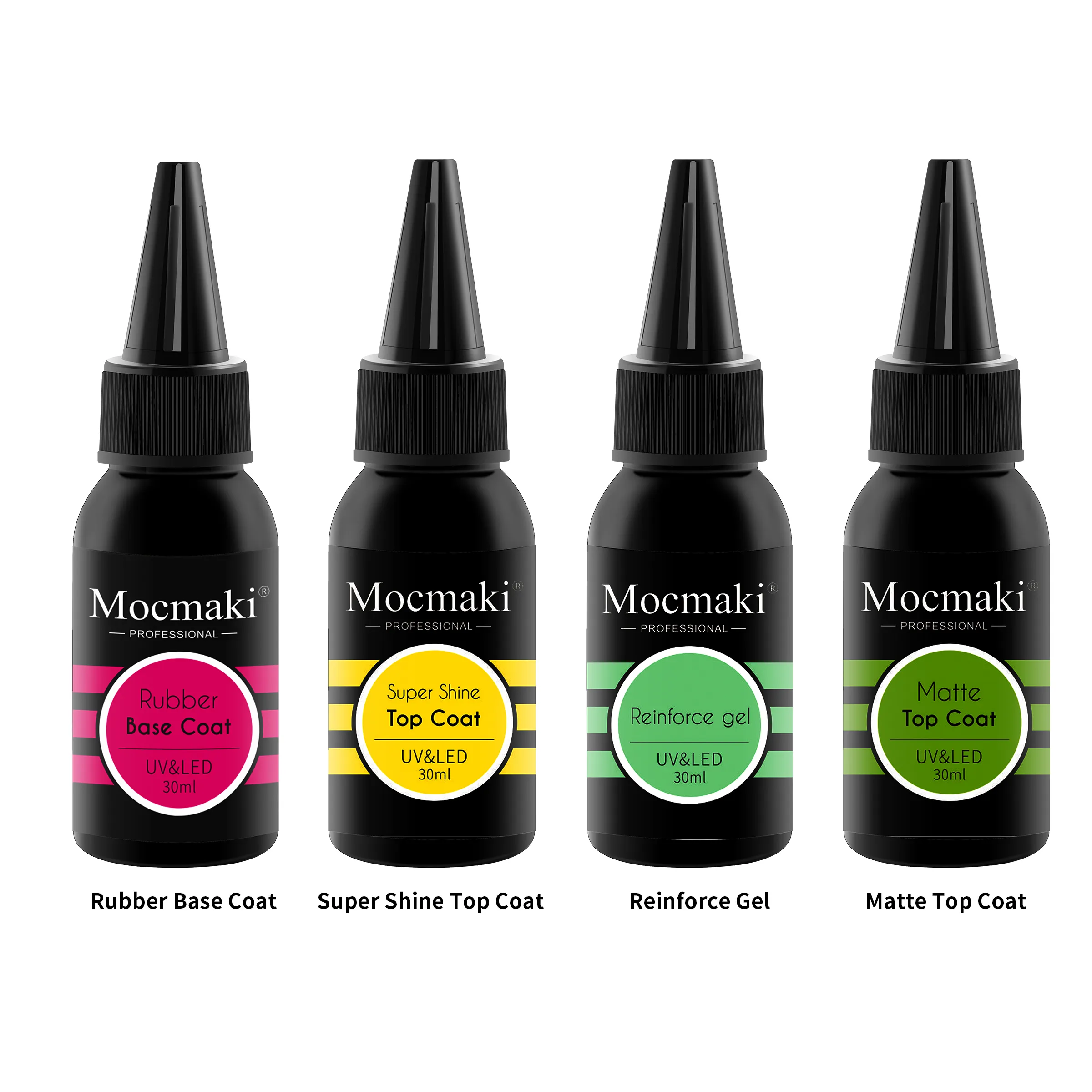 Mocmaki – vernis à ongles en Gel, 30ml, Super brillant, trempage UV LED, sans essuyage, mat, trempé, couche de Base supérieure