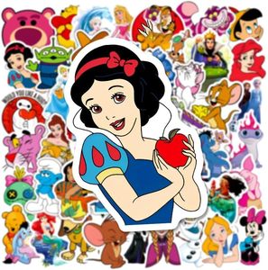 Autocollants personnalisés imperméables de princesses de dessins animés, autocollants en vinyle mignons pour ordinateur portable, bouteille d'eau, <span class=keywords><strong>coque</strong></span> de téléphone, cadeau pour filles, décoration DIY - Product Image 6