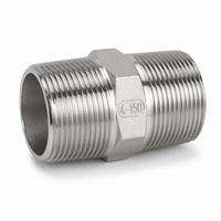 Raccord hexagonal égal en acier inoxydable 304 usiné CNC BSPP BSPT 1/2 à 4 pouces DN15-DN100 haute pression 3000 CL pour tuyauterie lisse