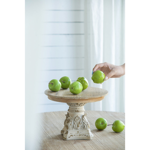 Supporto per torte in legno 10,5 x 7,5 pollici con base in magnesio per esporre torte e dessert - Product Image 1