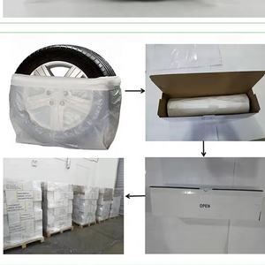 צמיג גדול לכסות ldpe חלקה שטוח שקית מטען פלסטיק מטען - Product Image 2