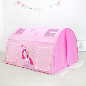 Casa <span class=keywords><strong>de</strong></span> <span class=keywords><strong>cama</strong></span> <span class=keywords><strong>de</strong></span> princesa rosa para interior, casa <span class=keywords><strong>de</strong></span> muñecas a prueba <span class=keywords><strong>de</strong></span> caídas, anticaída, para dormir - Product Image 5