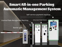 Pas besoin d'arrêter LPR caméra billet Rfid distributeur voiture Parking moto véhicule équipement système de gestion de stationnement