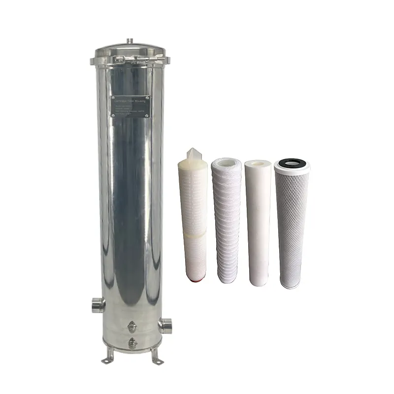High Performance Multi Cartridge Filter Housing SS Material 3 Cores Pure Water Filter Vessel