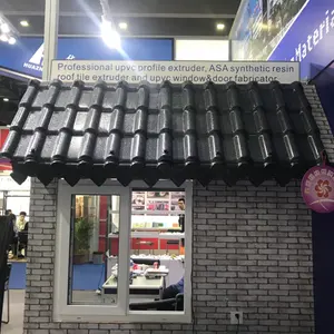 Plastic UPVC Roofing Sheets PVC Spanish Roof Tile Waterproof Bamboo Shape