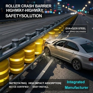 Système de barrière anti-collision routière haute sécurité en EVA, garde-corps rotatif en acier galvanisé pour route - Product Image 1