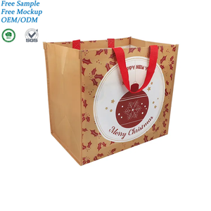 Venta al por mayor personalizado impreso respetuoso con el medio ambiente reciclar reutilizable comestibles PP laminado tela no tejida bolsas de la compra - Product Image 6