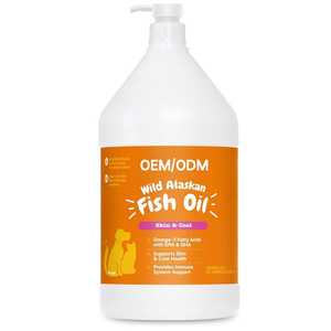 <span class=keywords><strong>Huile</strong></span> <span class=keywords><strong>de</strong></span> <span class=keywords><strong>poisson</strong></span> sauvage d'Alaska, complément alimentaire pour animaux <span class=keywords><strong>de</strong></span> compagnie, acides gras oméga 3 EPA DHA, absorption rapide, 4L pour chats et chiens, soin <span class=keywords><strong>de</strong></span> la peau et du pelage - Product Image 1