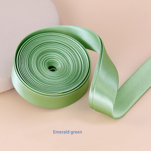 Nhà Máy Bán Sườn Xám Ràng Buộc Dải 2Cm Satin Vải Đầy Đủ Cuộn Đường Ống Băng Gấp Cạnh Phụ Kiện <span class=keywords><strong>G004</strong></span> - Product Image 5