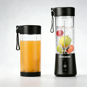 Mixeur-presse-agrumes portable 2-en-1 rechargeable USB/batterie 400 ml sans BPA, robuste, pour smoothies et glace pilée, facile à utiliser - Product Image 6