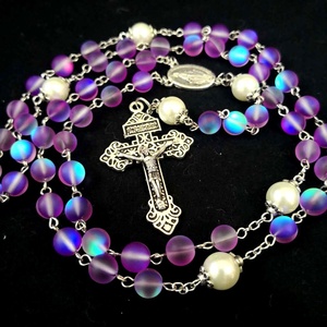 Monili d'<span class=keywords><strong>argento</strong></span> all'ingrosso all'ingrosso del <span class=keywords><strong>rosario</strong></span> cattolico per la preghiera - Product Image 4