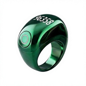 แหวนขายดีที่สุด แหวนมุสลิมสำหรับซิกร แหวนเตือนการสวดมนต์ เครื่องนับอิเล็กทรอนิกส์อัจฉริยะ แหวนนับจำนวนการสวดมนต์สำหรับเดือนรอมฎอน - Product Image 1