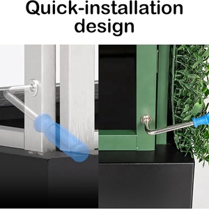 مقاسم خلفية للأعشاب الخضراء من الفولاذ الأسود - Product Image 4