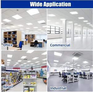 A01-BI OSRAM 130Lm/W UGR<19 SDCM≤5 DIP 3CCT 50000H 5Y EN12464-1 Panneau LED de bureau en grille CE <span class=keywords><strong>EMC</strong></span> 60*60 - Product Image 5