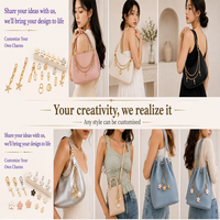 Chaîne de sac personnalisée en émail avec breloques Sakura, sangle décorative DIY pour sacs à main, fournisseur en gros de quincaillerie métallique